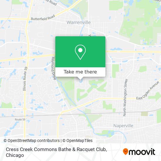 Mapa de Cress Creek Commons Bathe & Racquet Club