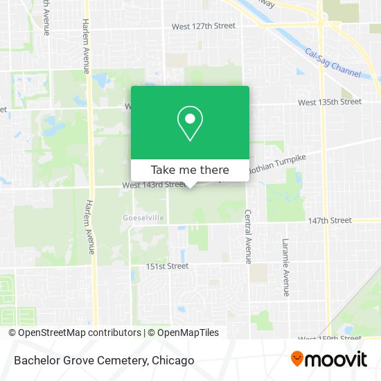 Bachelor Grove Cemetery map