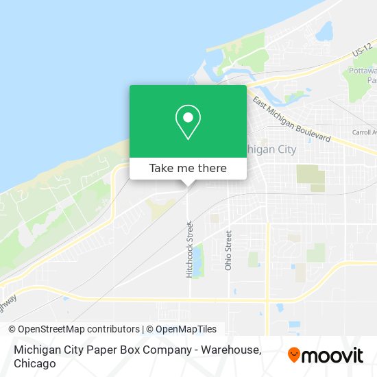 Michigan City Paper Box Company - Warehouse map