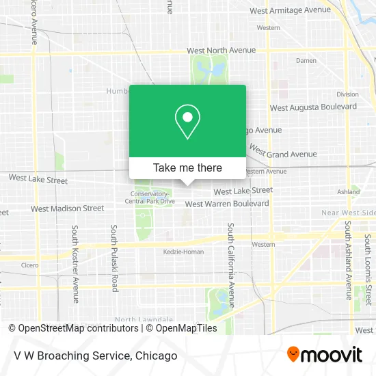 V W Broaching Service map