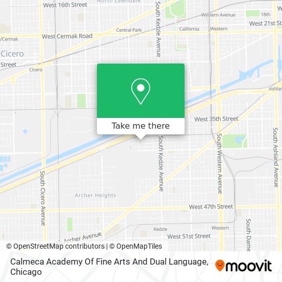 Calmeca Academy Of Fine Arts And Dual Language map