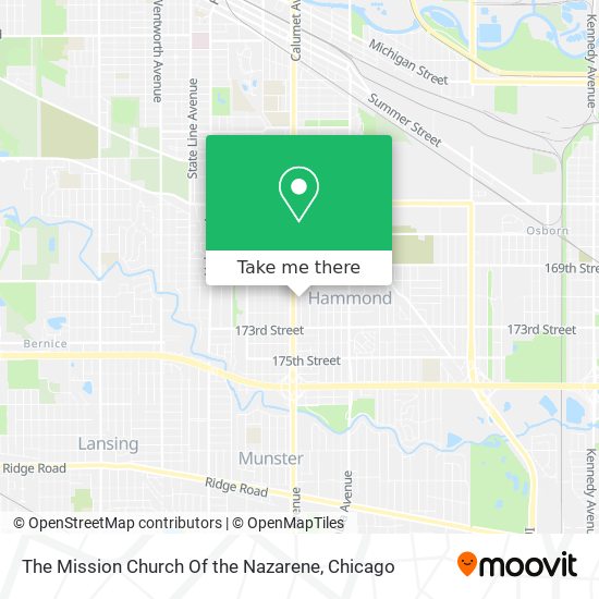 The Mission Church Of the Nazarene map