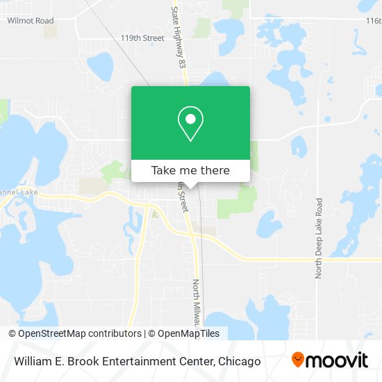 William E. Brook Entertainment Center map