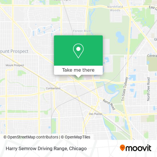 Harry Semrow Driving Range map