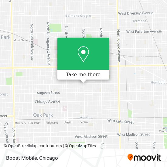 Mapa de Boost Mobile