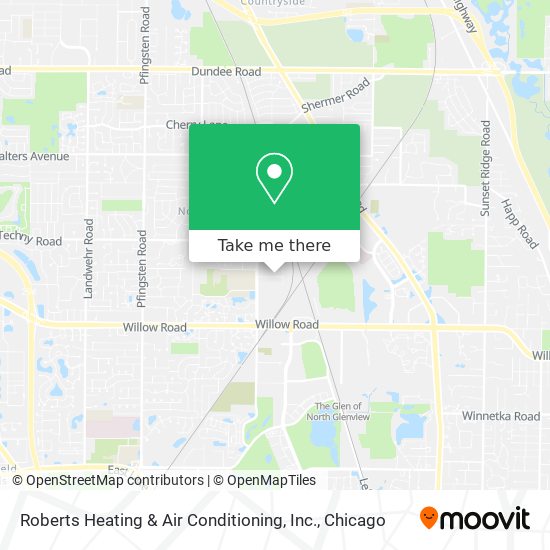 Mapa de Roberts Heating & Air Conditioning, Inc.