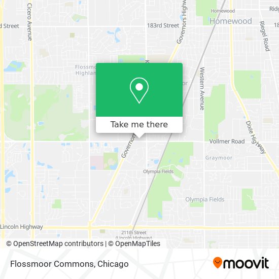 Mapa de Flossmoor Commons