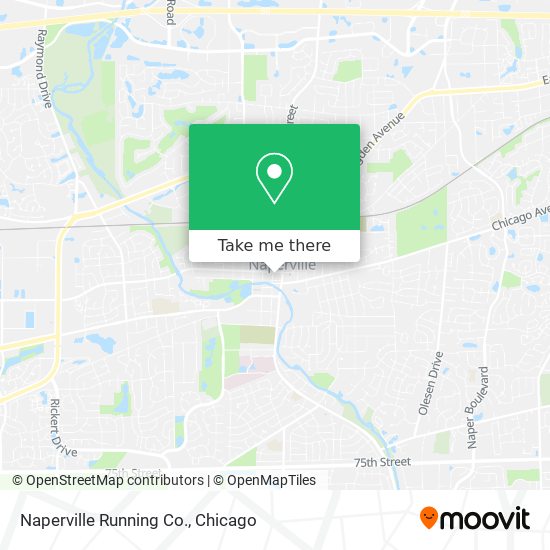 Naperville Running Co. map