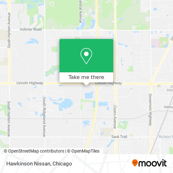 Hawkinson Nissan map