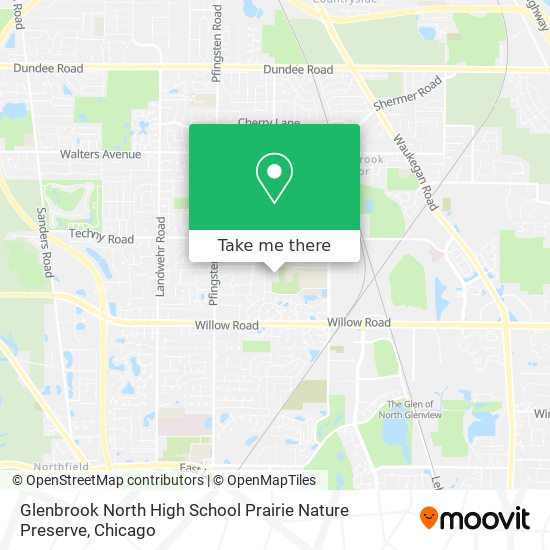 Mapa de Glenbrook North High School Prairie Nature Preserve