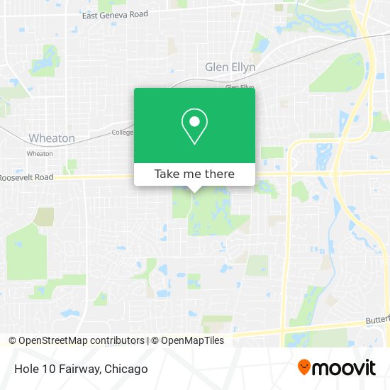 Hole 10 Fairway map