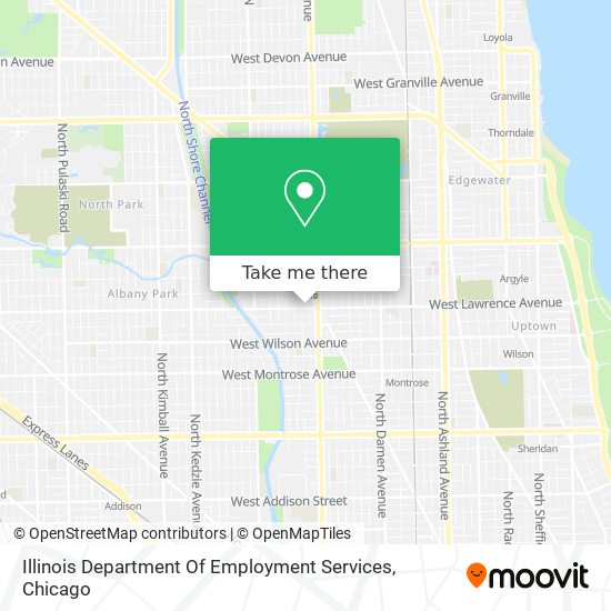 Illinois Department Of Employment Services map