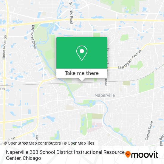 Naperville 203 School District Instructional Resource Center map