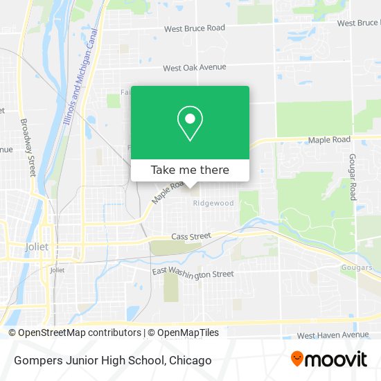 Gompers Junior High School map