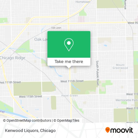 Kenwood Liquors map