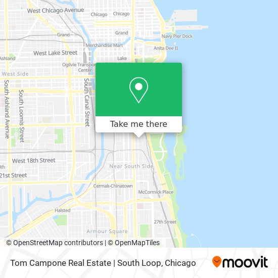 Mapa de Tom Campone Real Estate | South Loop