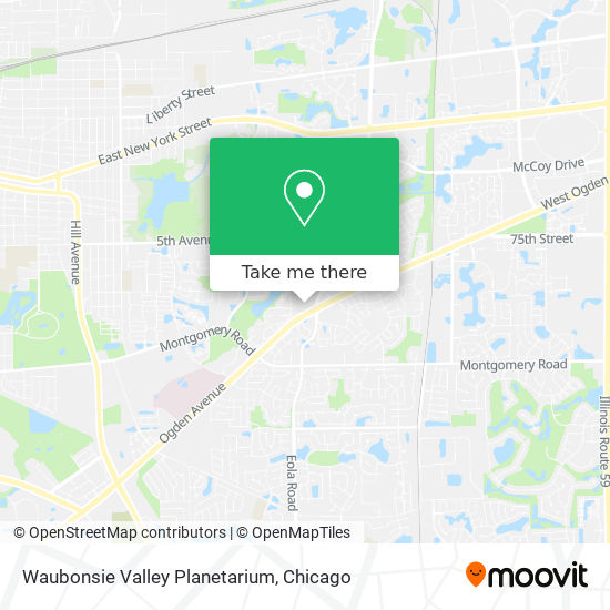 Mapa de Waubonsie Valley Planetarium