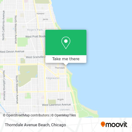 Thorndale Avenue Beach map