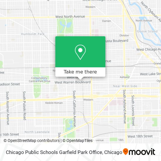 Chicago Public Schools Garfield Park Office map