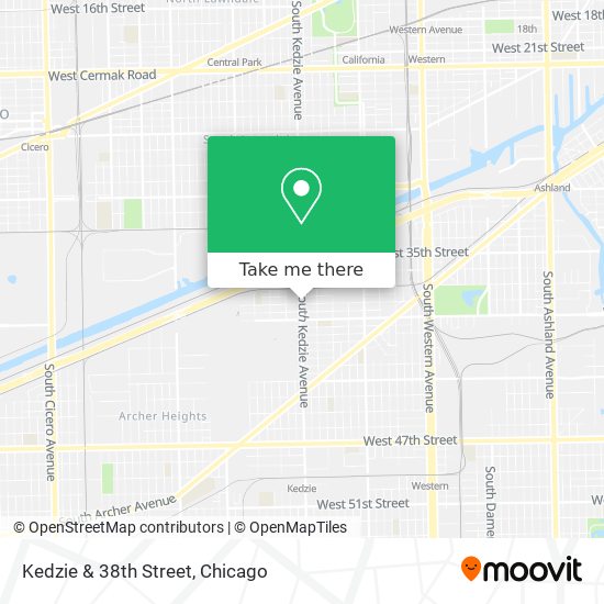 Mapa de Kedzie & 38th Street