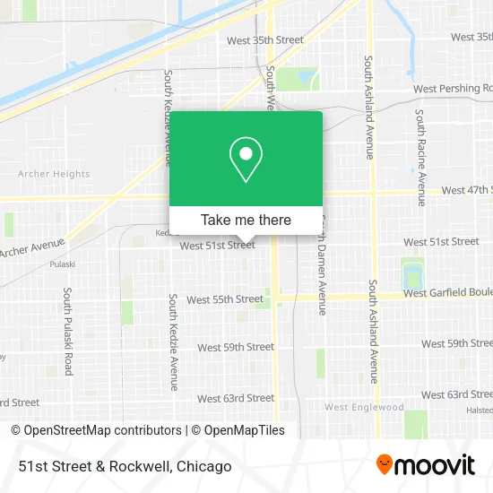 51st Street & Rockwell map