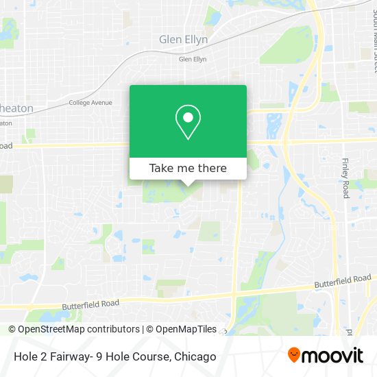 Hole 2 Fairway- 9 Hole Course map