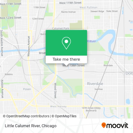 Mapa de Little Calumet River