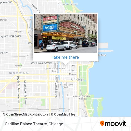 Cadillac Palace Theatre map