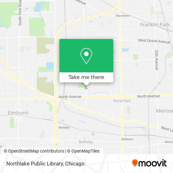 Northlake Public Library map