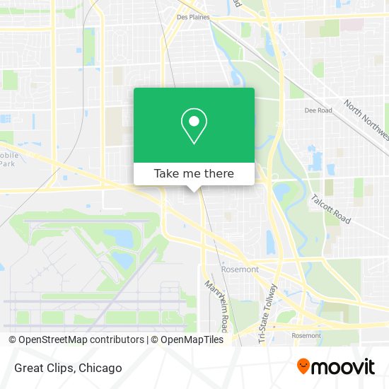 Great Clips map