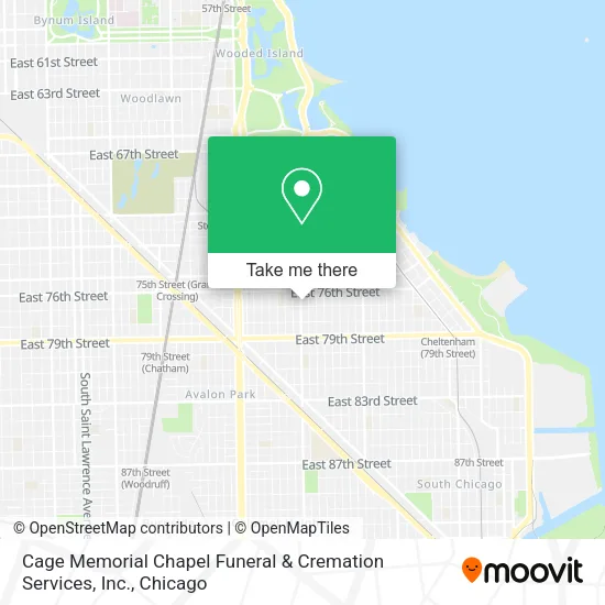 Mapa de Cage Memorial Chapel Funeral & Cremation Services, Inc.