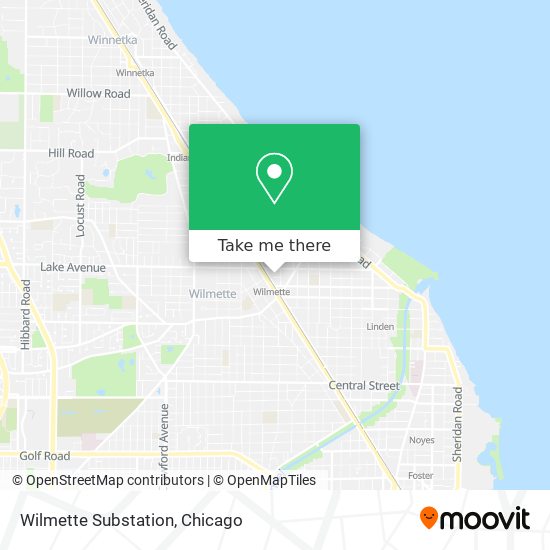 Mapa de Wilmette Substation