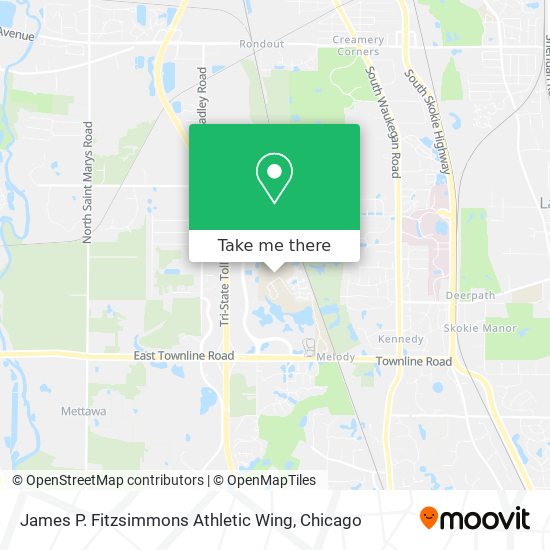 Mapa de James P. Fitzsimmons Athletic Wing
