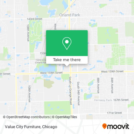 Value City Furniture map