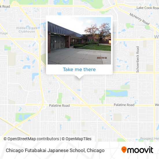 Chicago Futabakai Japanese School map