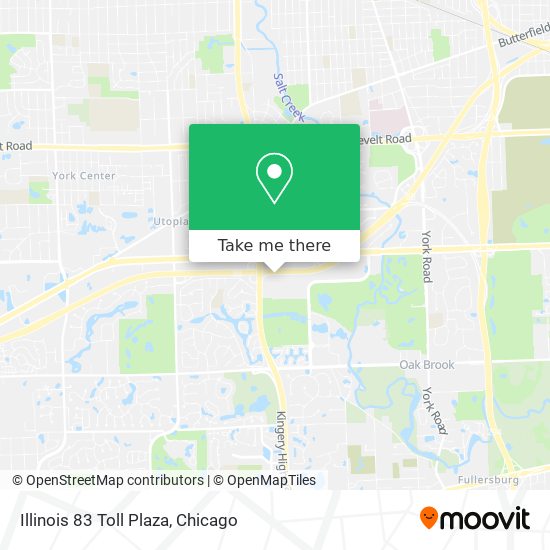 Mapa de Illinois 83 Toll Plaza