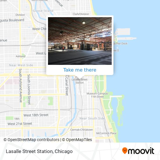 Mapa de Lasalle Street Station