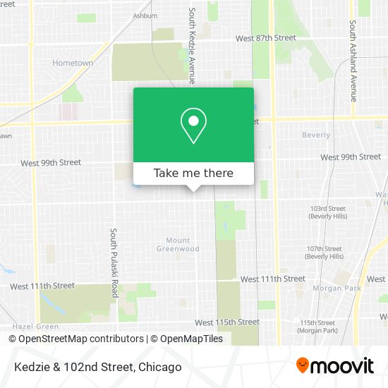 Mapa de Kedzie & 102nd Street