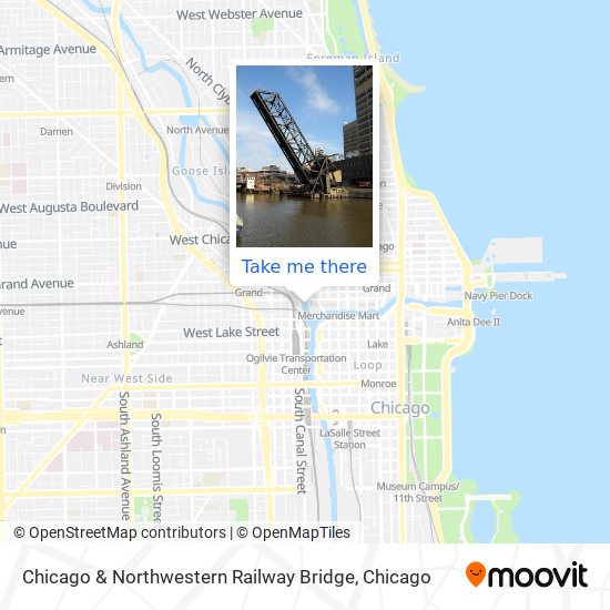 Chicago & Northwestern Railway Bridge map