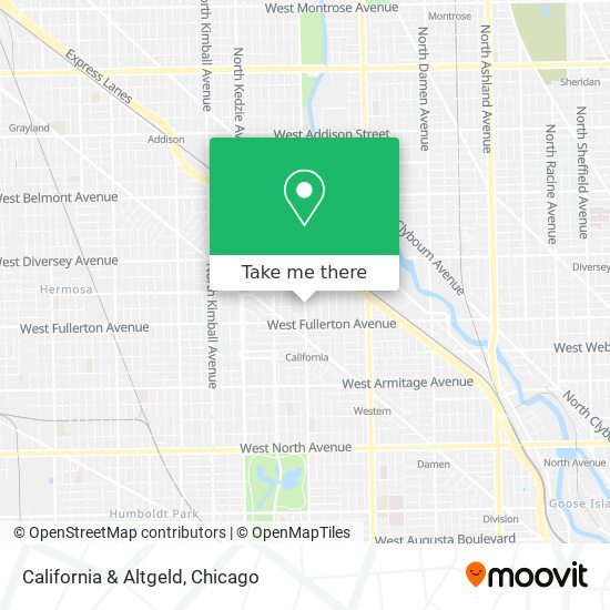 California & Altgeld map