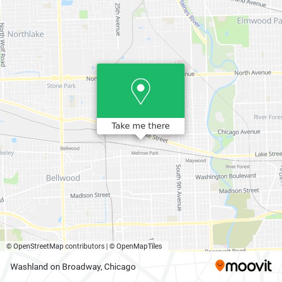 Washland on Broadway map