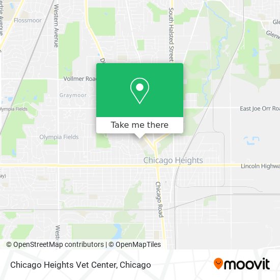 Mapa de Chicago Heights Vet Center