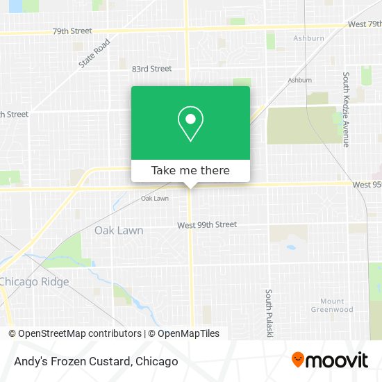 Andy's Frozen Custard map