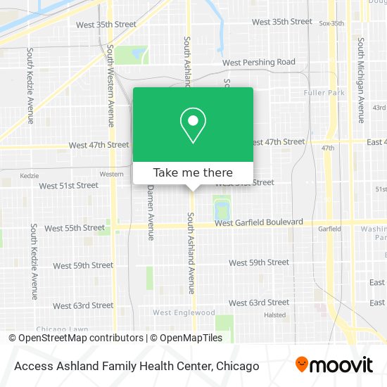 Access Ashland Family Health Center map