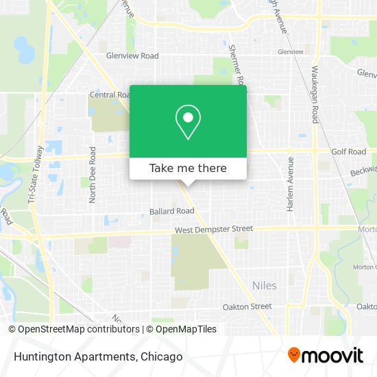 Mapa de Huntington Apartments