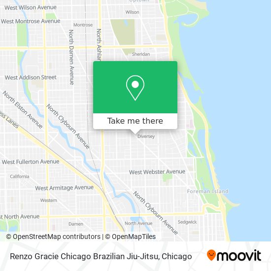 Mapa de Renzo Gracie Chicago Brazilian Jiu-Jitsu