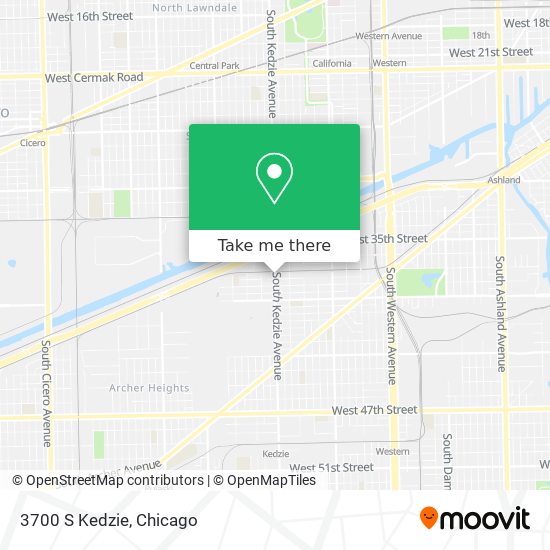 3700 S Kedzie map