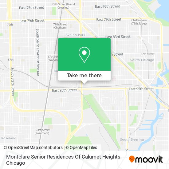 Montclare Senior Residences Of Calumet Heights map