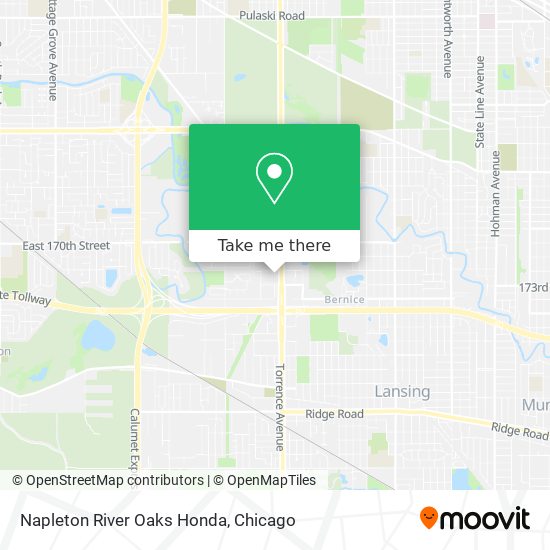 Napleton River Oaks Honda map