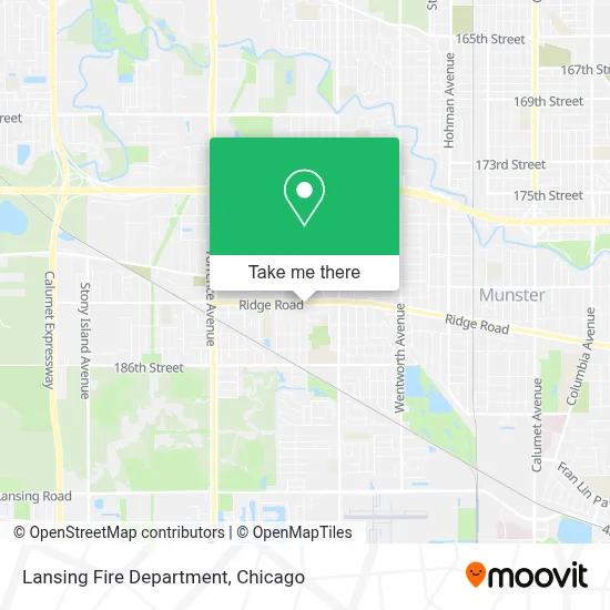 Lansing Fire Department map